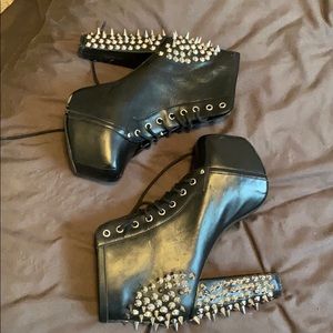 Jeffery Campbell Spiked Leather Boots